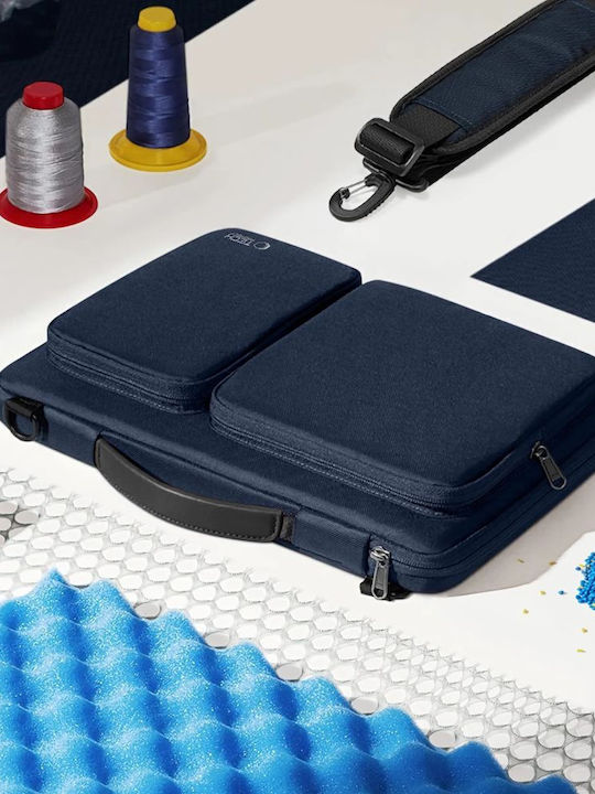 Tech-Protect Defender Τσάντα Ώμου / Χειρός για Laptop 16" σε Μπλε χρώμα