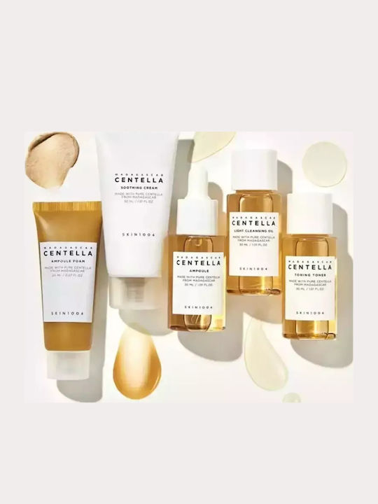 Skin1004 Madagascar Centella Travel Kit Комплект за грижа за кожата за Хидратация, Акне & Блясък Skin1004 Madagascar Centella Travel Kit Комплект за грижа за кожата за Хидратация, Акне & Блясък