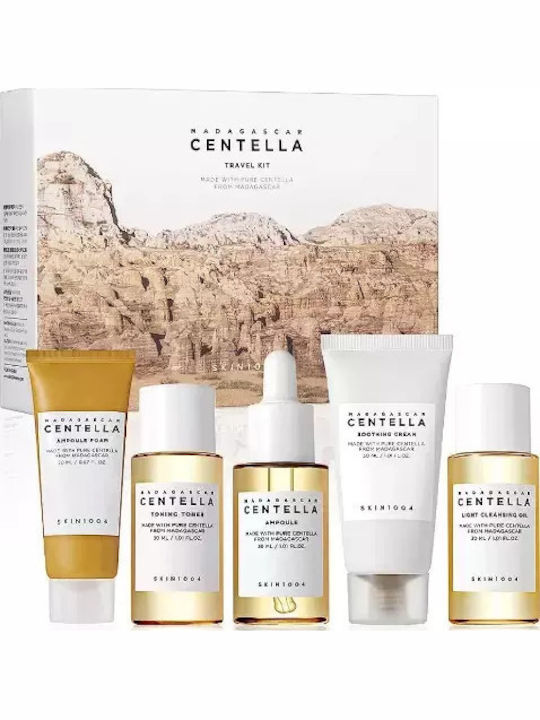 Skin1004 Madagascar Centella Travel Kit Σετ Περιποίησης για Ενυδάτωση, Κατά της Ακμής & Λάμψη 5τμχ