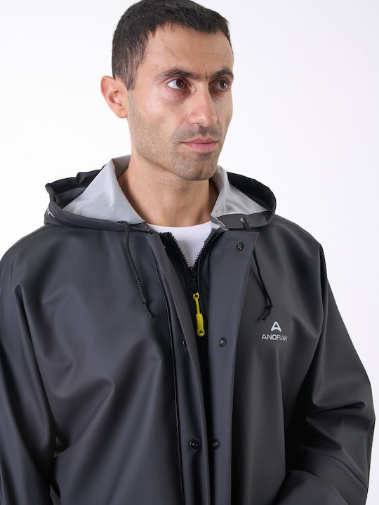 Anorak Αδιάβροχη Καπαρντίνα Strutter Flex X-long Μαύρο