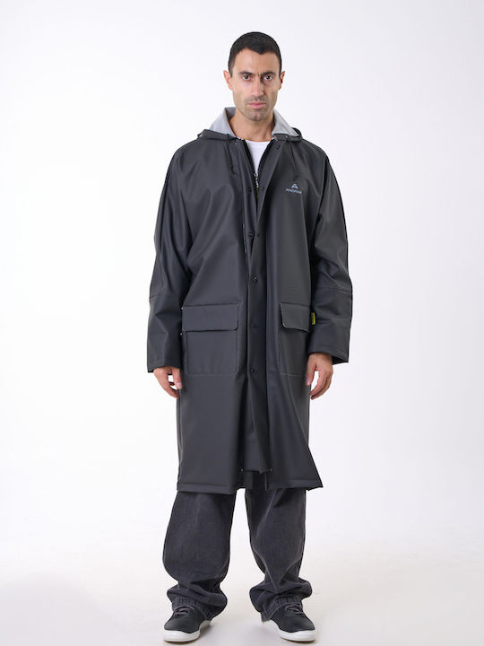 Anorak Αδιάβροχη Καπαρντίνα Strutter Flex X-long Μαύρο
