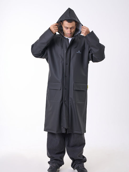 Anorak Αδιάβροχη Καπαρντίνα Strutter Flex X-long Μαύρο