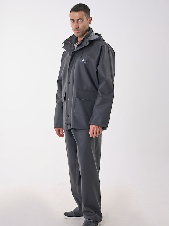 Anorak Waterproof Suit Avenue Long Black
