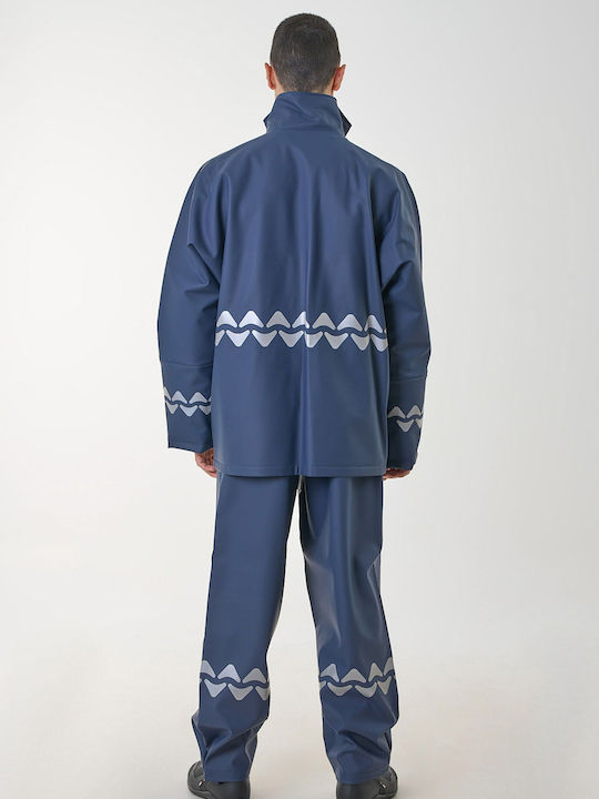 Anorak Wasserdichter Anzug Street R-ii Lang Blau