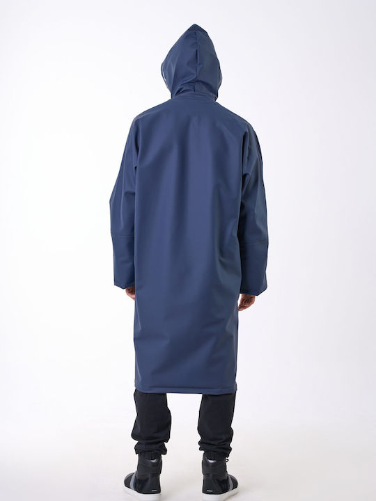 Trench impermeabil Anorak Strutter Flex X-long Albastru
