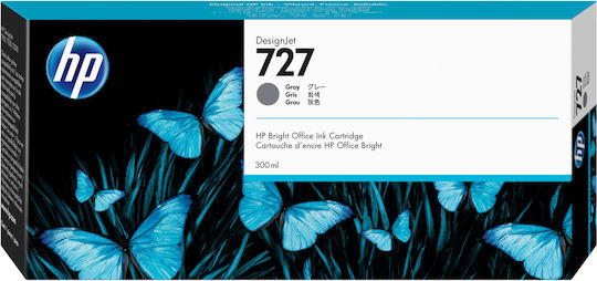 HP 727 Γνήσιο Μελάνι Εκτυπωτή InkJet Γκρι (F9J80A)