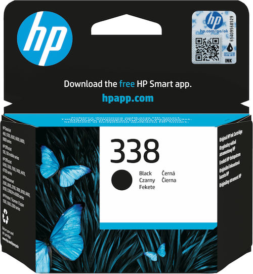 HP 338 Γνήσιο Μελάνι Εκτυπωτή InkJet Μαύρο (C8765EE)