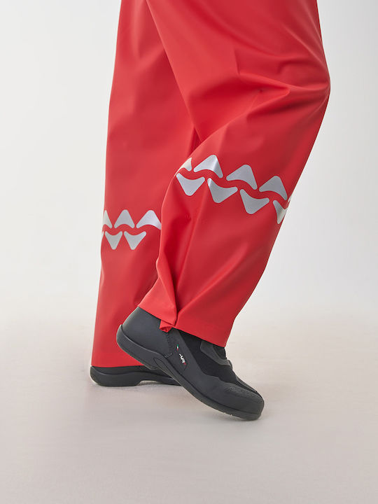 Pantaloni Anorak Impermeabili Way II – Roșu Reflectorizant