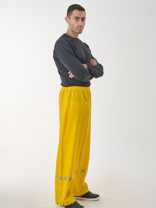 Anorak Way R Ανδρικό Αδιάβροχο Παντελόνι Μηχανής Κίτρινο Χρώμα