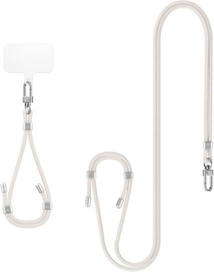 Spigen Universal Strap Set Crossbody & Wrist Pearl White