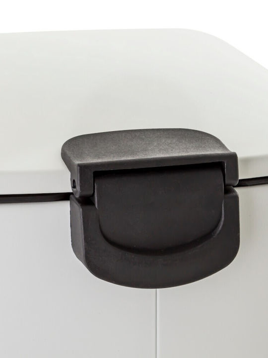 AWD Interior Inox Καλαθάκι Μπάνιου Soft Close 6lt Λευκό