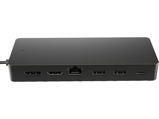 HP USB-C Docking Station με HDMI/DisplayPort Ethernet Μαύρο (50H98AA)