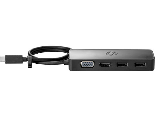 HP G2 USB-C Stație de andocare cu HDMI 4K PD Negru