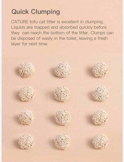 Cature Natural Tofu Clumping Cat Litter Пелети за котки Тофу 6лт