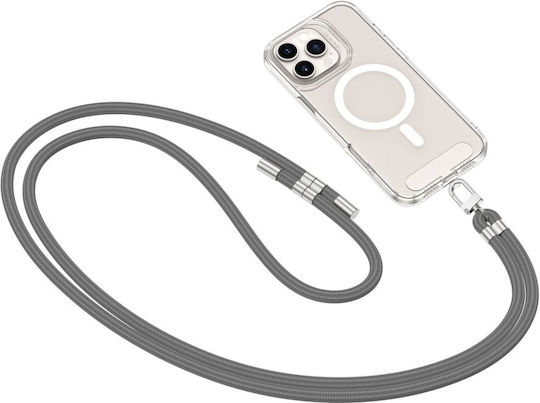Tech-Protect Rope Crossbody Strap Λουράκι Λαιμού για Κινητά Γκρι