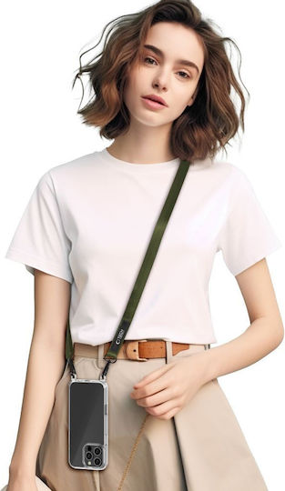Tech-Protect Rope Crossbody Neck Strap for Mobile Phones Khaki