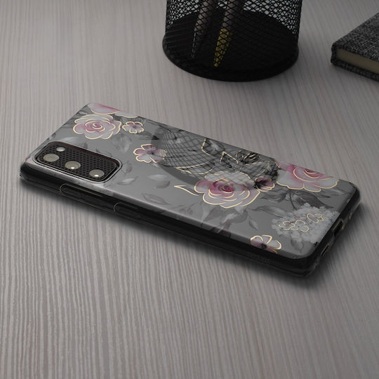 Techsuit Marble Back Cover Gray (Galaxy S24 FE)