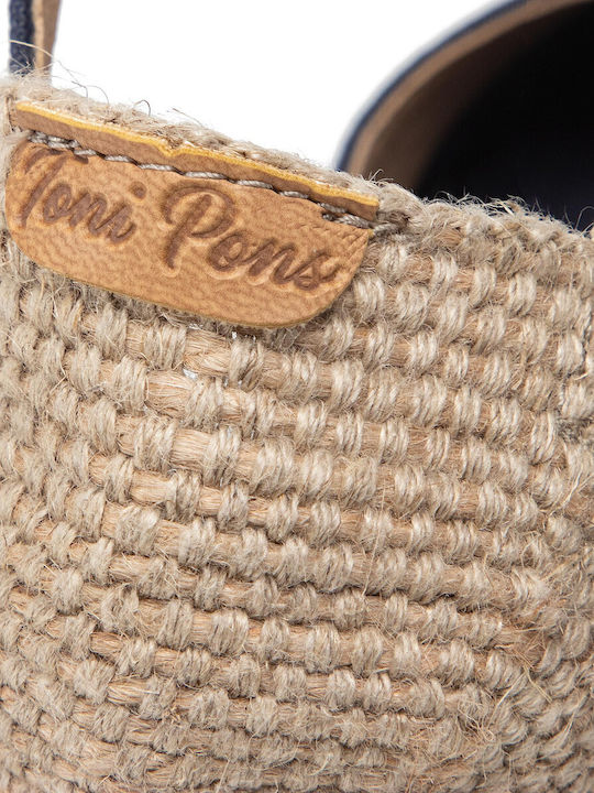 Caldes Damenplattformen im Espadrilles-Stil Marineblau