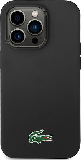 Lacoste Silicone Magsafe Back Cover Πλαστικό / Σιλικόνης Μαύρο (iPhone 14 Pro Max)