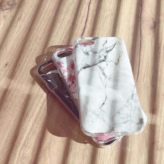 Wozinsky Marble Back Cover Silicon Set cu Geam Negru (Galaxy M31)