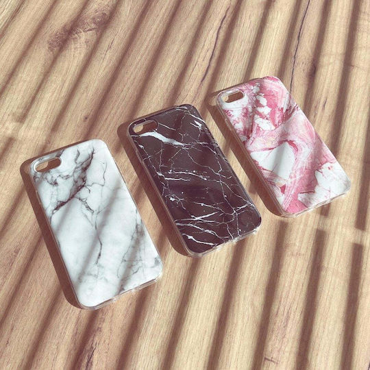 Wozinsky Marble Back Cover Silicon Set cu Geam Negru (Galaxy M31)