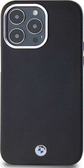 BMW Wrapped Back Cover Σιλικόνης / Πλαστικό / Δερμάτινο Μαύρο (iPhone 15 Pro Max)