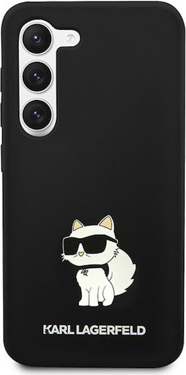 Karl Lagerfeld Choupette Umschlag Rückseite Kunststoff / Silikon Schwarz (Galaxy S24+)