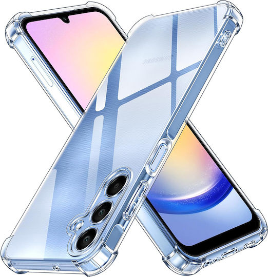 Techsuit Shockproof Clear Back Cover Silicone Transparent (Galaxy A25 5G)