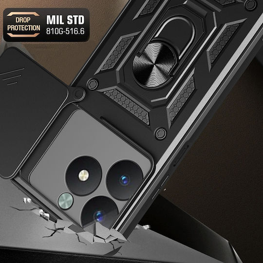 Techsuit Camshield Задна корица Пластмаса / Силикон Син (Realme C63)