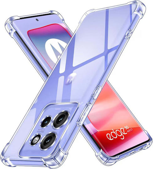Techsuit Shockproof Clear Back Cover Silicone Transparent (Motorola Edge 50 Neo / Edge 60 Neo)