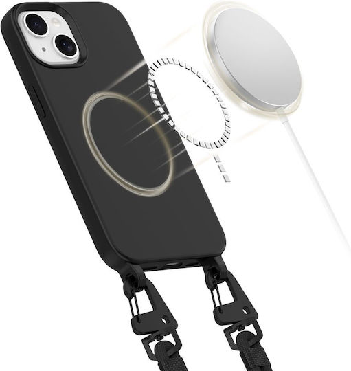 Tech-Protect Magnecklace Back Cover Black (iPhone 15)