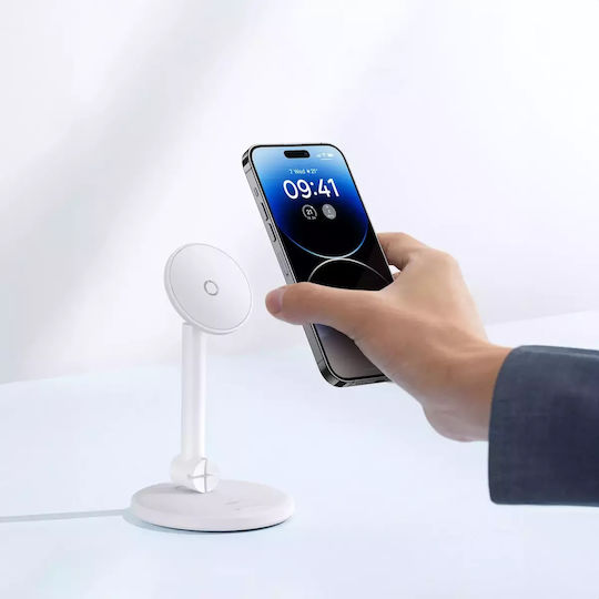 Baseus Magpro MagSafe Charging Stand in White color