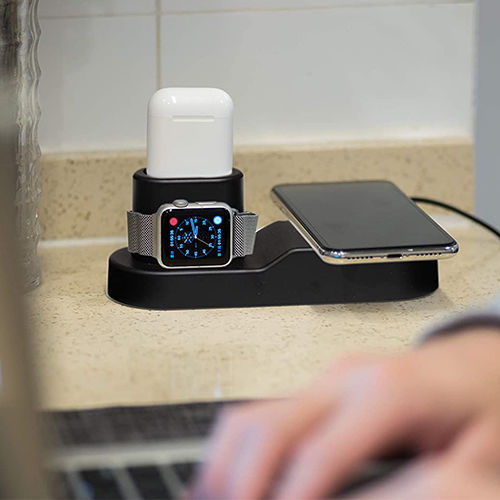 USB / Wireless Charging Pad (Qi) Μαύρο (Blaulock W3)