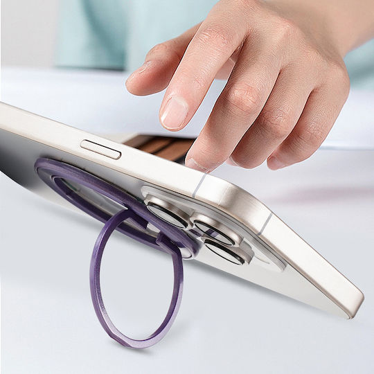 Techsuit Magsafe Phone Ring Mpr2 Round Shape Aluminium Alloy Silver