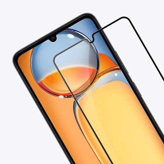 Redmi 5D 0.3mm Vollflächig gehärtetes Glas Schwarz (Poco C65)