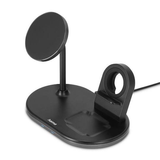 HAMA Ασύρματος Φορτιστής (Qi Pad) 15W Μαύρος (Charging Station Wireless)