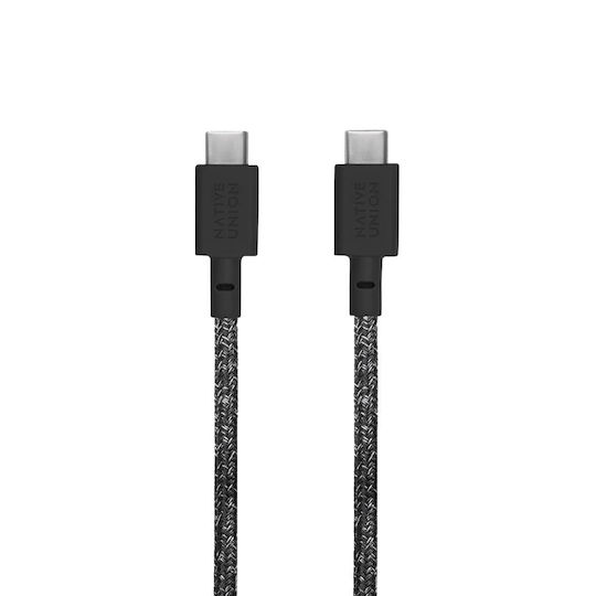 Native Union GaN с USB-C порт и кабел USB-C - USB-C 37W Power Delivery Черен (FAST30-CC-BKCOS-EU)