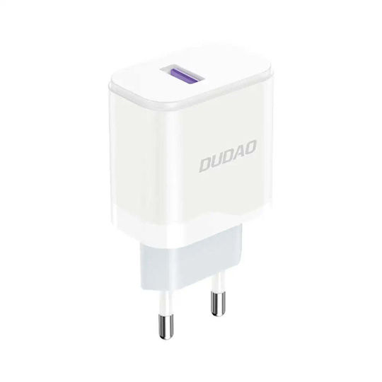 Dudao Încărcător Fără Cablu cu Port USB-A 18W Albς (A20EU)