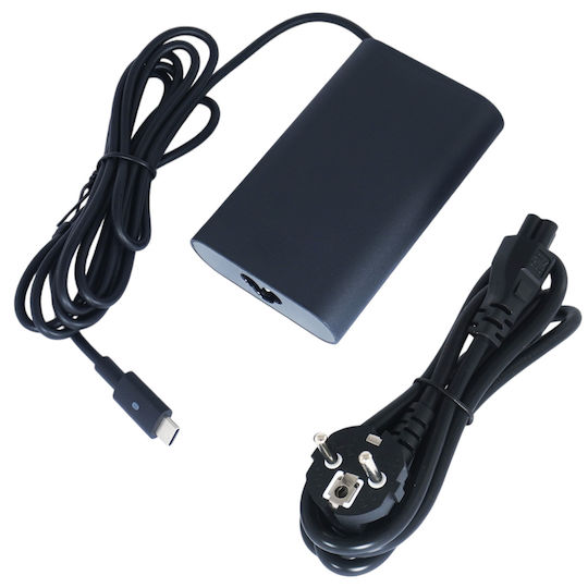 CoreParts Charger with Built-in Cable USB-C 65W Power Delivery Blacks (MBXUSBC-AC0002)