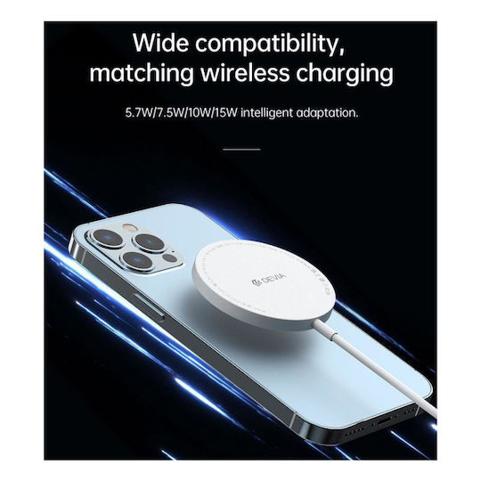 Devia с USB-C порт 10W Quick Charge 2.0 Бял (Smart Series)