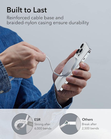 ESR Kabelloses Ladegerät (Qi Pad) 15W Gray (Halolock 2-pack)