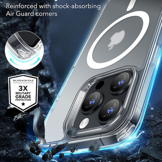 ESR Classic Hybrid Halolock Umschlag Rückseite Kunststoff / Silikon Frosted Clear (iPhone 17 Pro Max / iPhone 17 Pro / iPhone 16 Pro Max)