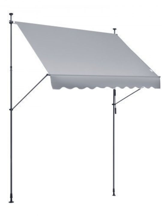 Vevor Τέντα Βεράντας Γκρι 2.5x1.2m
