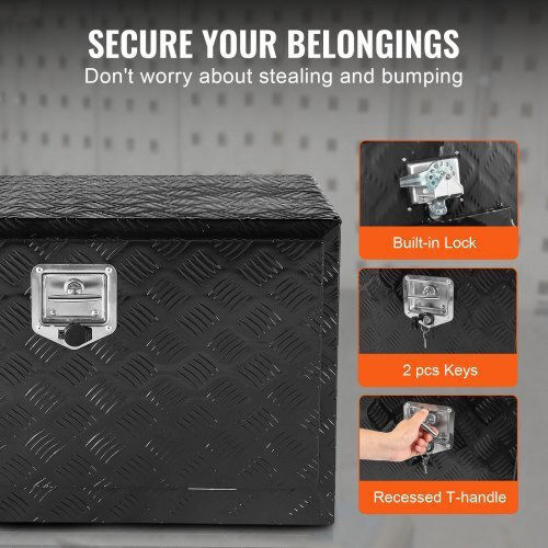 Vevor Tool Storage Aluminum Box W76.2xD35.56xH40.64cm CDKCGJX23014H8XL3V0
