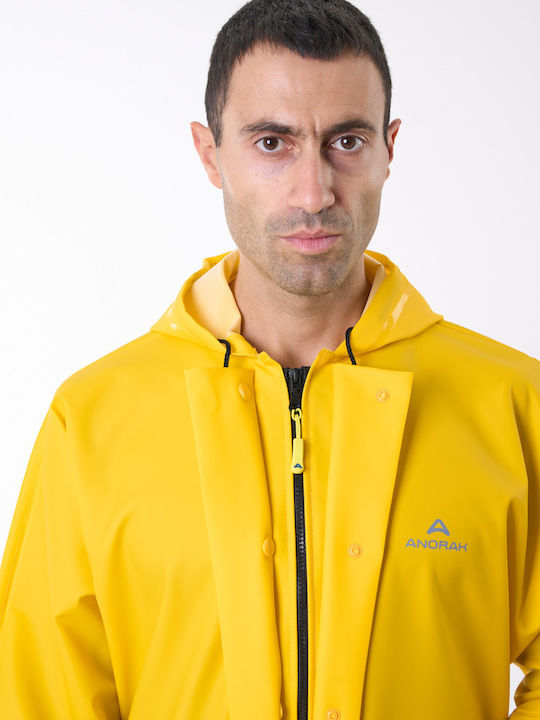 Anorak Waterproof Jacket Strutter Flex Long-yellow