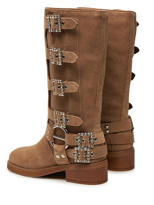 Damenstiefel Beige