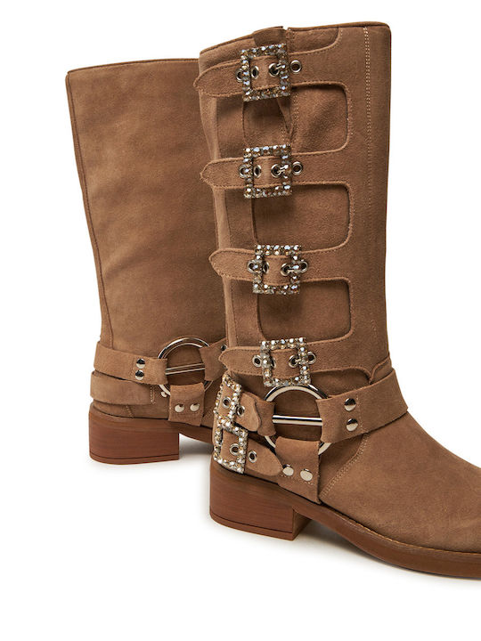 Damenstiefel Beige