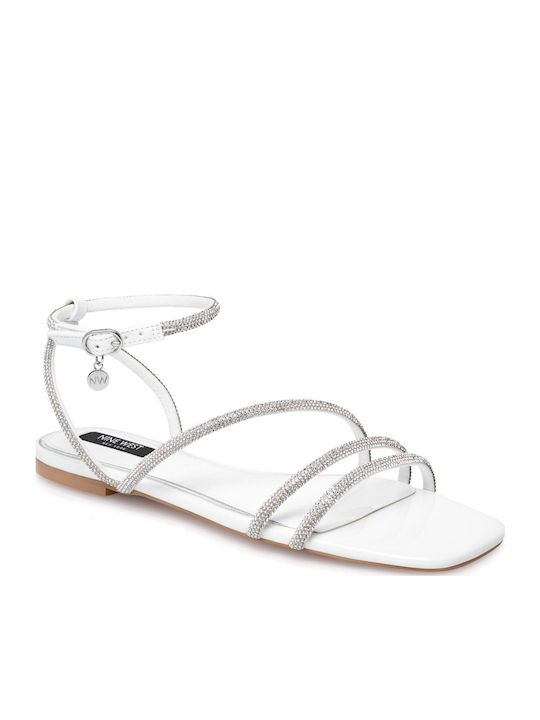 Sandale Casual Damă Alb