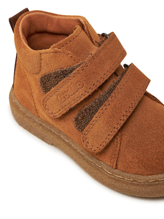 Suede Kids Boots Brown