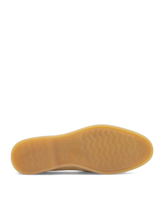 Damen Mokassins in Beige Farbe